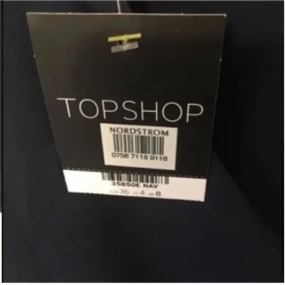 Topshop NWT Navy Blue Cocktail Dress - Picture 5 of 8